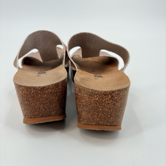 Bayton Bronze Wedge Slip On Cork Sandals Size 39 - Picture 7 of 9